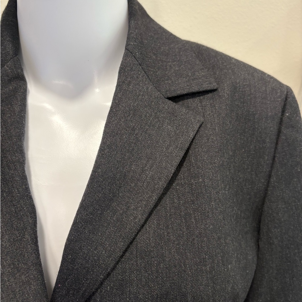 Sisley Made in Italy Wool Stretch Blazer Womens Size 8 Single Breasted 4 Button - Picture 3 of 13